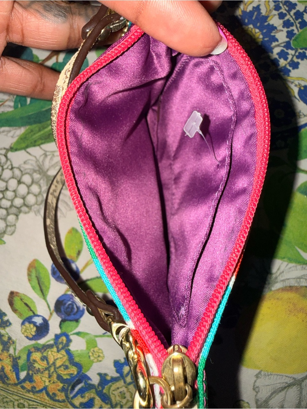 Coach Multicolor Graphic Signature Wristlet - Picture 6 of 9